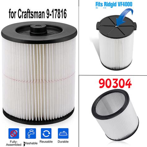 2x Vf4000 Shop Vac Filters For Suitable Standard Wet dry Vacuum 【新作から ...