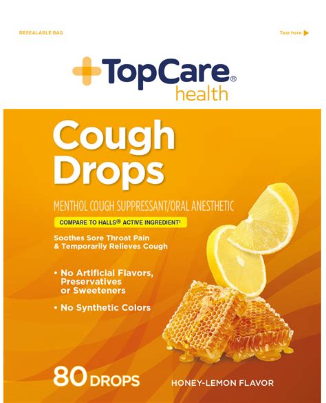 FDA Label for Cough Drops - Indications, Usage & Precautions