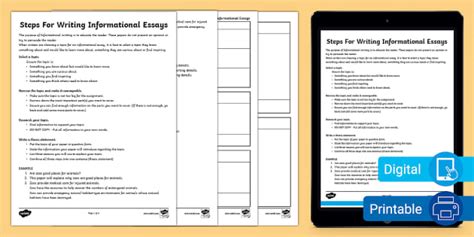 Informational Essay Introduction | Resource | Twinkl USA
