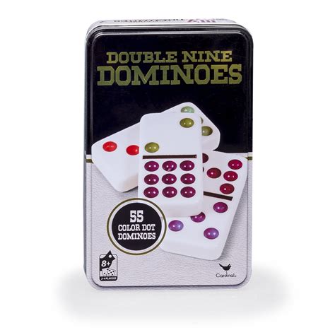 Double Nine Color Dot Dominoes Game in a Tin - Walmart.com - Walmart.com