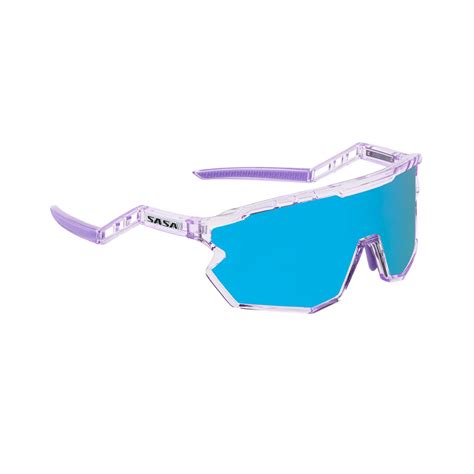 SASA Z SERIES PRISMATIC PURPLE FRAME WITH ICE BLUE REVO LENS – sasaeyewear
