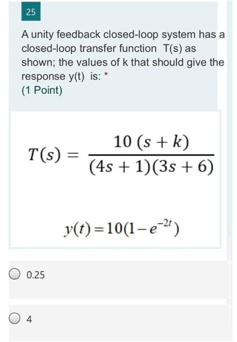 Image result for Unity Feedback Closed Loop Transfer Function
