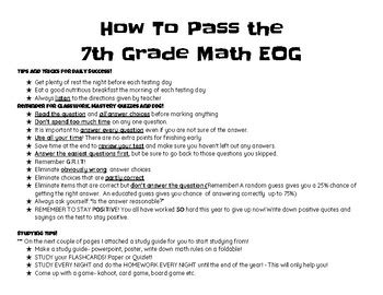 7th Grade Math Study Guide 的图像结果