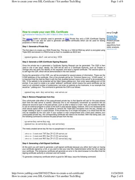 Image result for SSL Certificate Sample