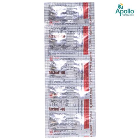 Atchol 40 Tablet 10's Price, Uses, Side Effects, Composition - Apollo ...