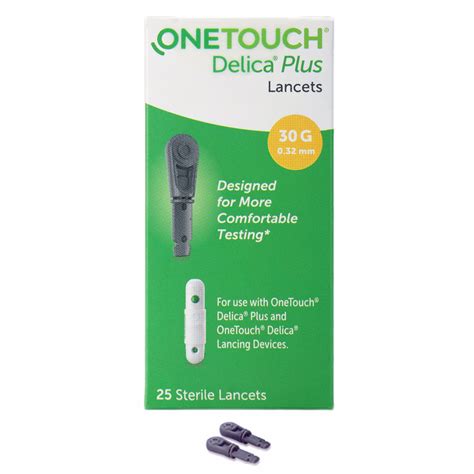 Buy OneTouch Delica Plus Lancets, 25 Count | 19 Minutes Delivery ...