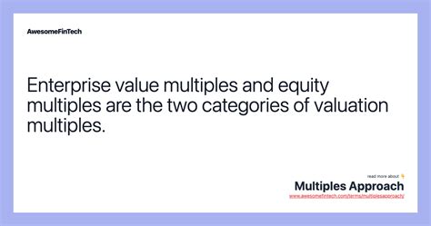 Multiples Valuation Approach 的图像结果