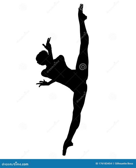 Dancer Jumping Silhouette