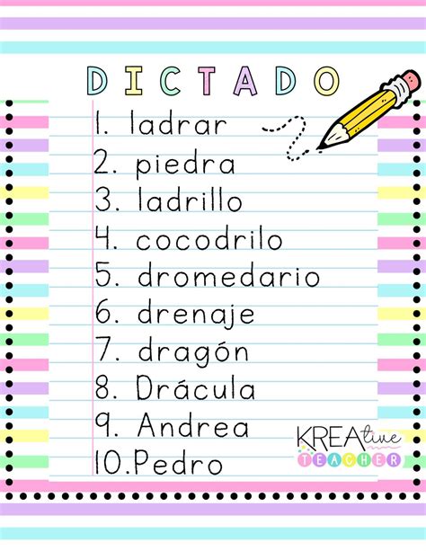 ACTIVIDADES DE DICTADO CON SÍLABAS TRABADAS – Imagenes Educativas