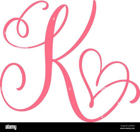 Alphabet K In Calligraphy - Letter K Calligraphy