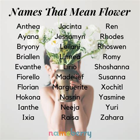 Names that mean flower – Artofit