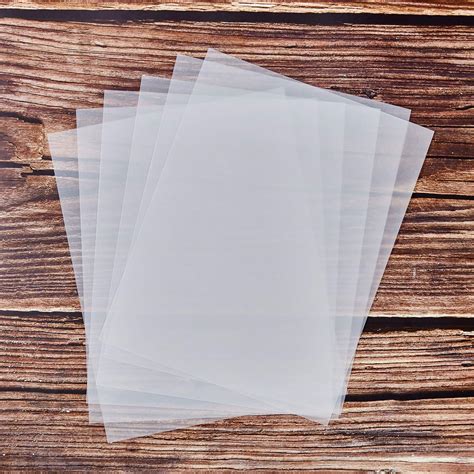 60 Sheets Vellum Paper,8.5 x 11 Inch 93GSM Translucent Clear Printable ...