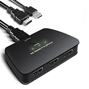 ZORBES® 4K@60Hz 1080P 3D HDMI Splitter, 3 Input to 1 Output Manual HDMI ...