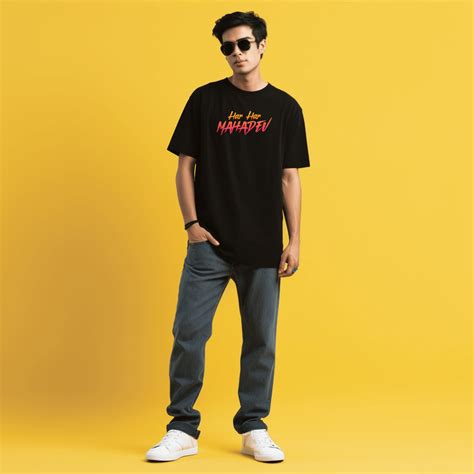 Mahadev Shiva Tandav Printed Oversize Black Tshirt – Prabhubhakti