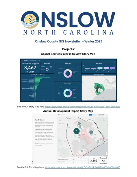 GIS Department Newsletters | Onslow County, NC