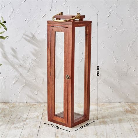 Buy Splendid Dastkari Keith Mango Wood Lantern - Medium from Home ...