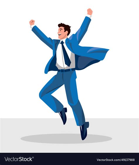 Business man with cartoon style Royalty Free Vector Image