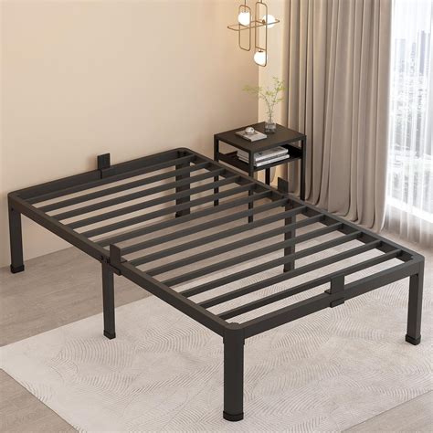 MAF 18 Inch Twin XL Bed Frames with Round Corner Legs Mattress Slide ...
