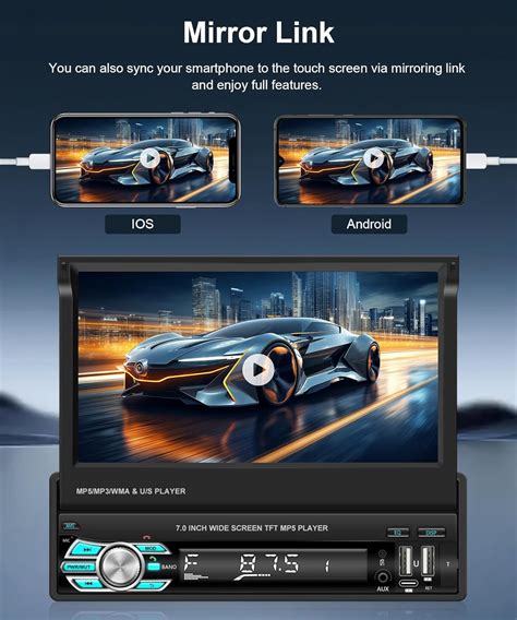 Podofo 7 Inch Single Din Car Stereo with Apple India | Ubuy