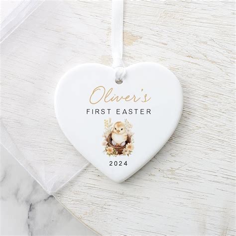 Personalised First Easter Gift, Baby 1st Easter Ceramic Keepsake, Baby ...