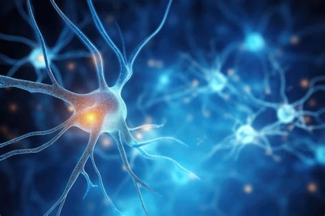 Neuroni Cellule neuroniche illustrazione 3D delle cellule neuroniche ...