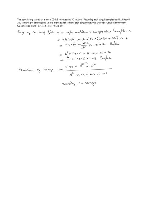 File Size Calculation as Level Questions 的图像结果