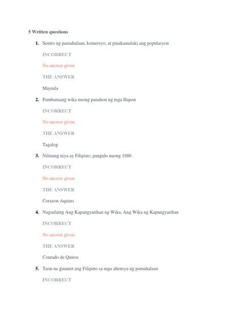 Image result for Written Question