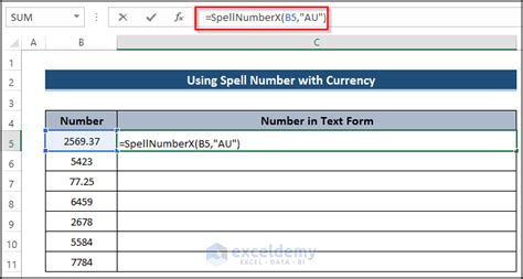 How to Spell Number Automatically in Excel 的图像结果