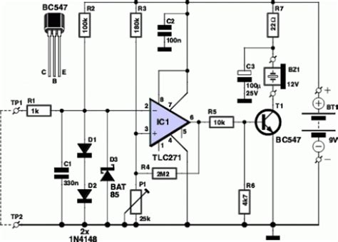 Continuity Tester Circuit Schematic Diagram - Circuit Diagram
