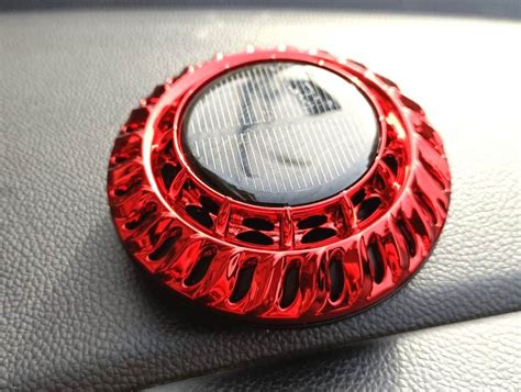 Car Aroma Diffuser Air Freshener Perfume Solar Power Dashboard UFO ...