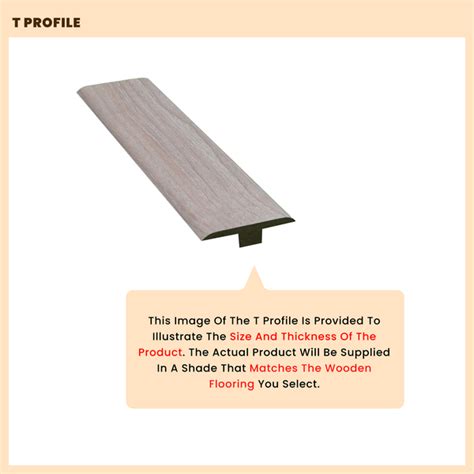 MDF T Profile Timberline TF 00156 F | 8 ft x 51 mm x 12 mm Compatible ...