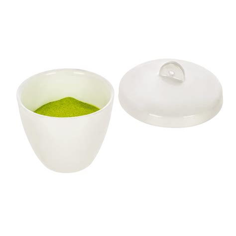 Eisco Labs Porcelain Crucible With Lid Tall Form 30ml Capacity ...