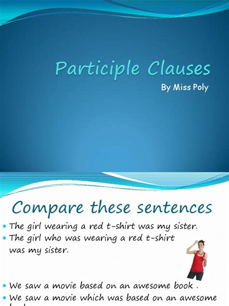 Image result for Examples of Participle Clauses