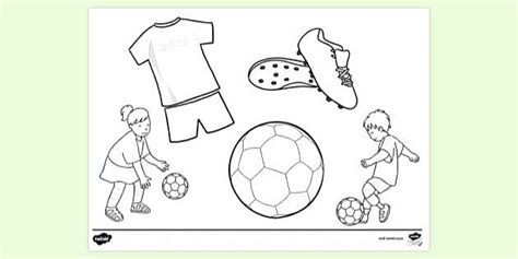 Football Colouring Page | Colouring Sheets (teacher made)