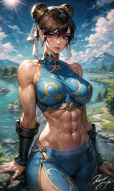 Street Fighter Serenade: Chun Li's Striking Beauty by JadeGretzAI on ...