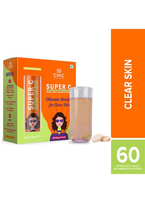 Get Super C Skin Protection Effervescent Tablets (Fizzy Orange Flavour ...