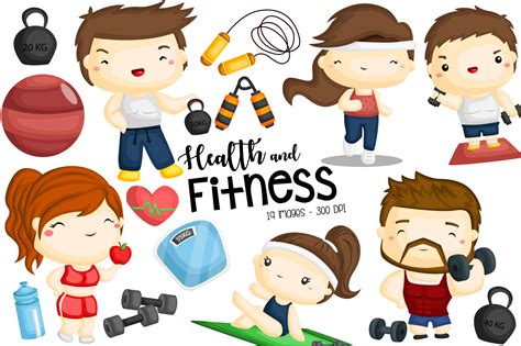 Gym Training Clipart