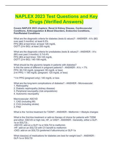 Sample Naplex Questions To Practice – YLEAV