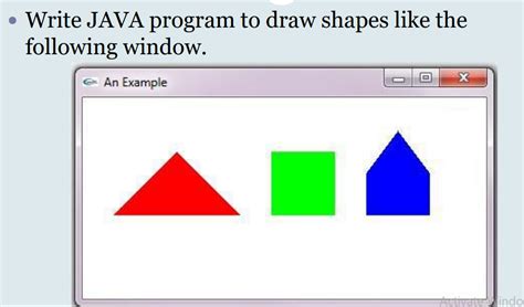 Create Shapes in Java 的图像结果