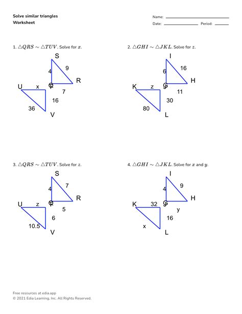 Solving Triangles Practice 的图像结果