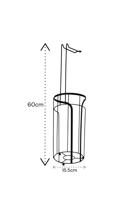 Dante Steel Floor Caddy and Toilet Roll Holder | Showerdrape