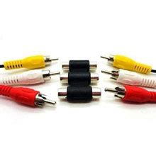 LipiWorld 3 RCA Female to Female Coupler Joiner Adapter AV/Audio/Video ...