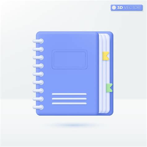 Diary or book icon symbols textbook with bookmark ebook magazine ...