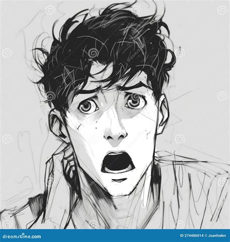 Anxiety Face Drawing