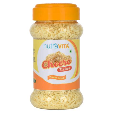 Nutra Vita Freeze Dried fine Cheese Flakes (100g) : Amazon.in: Grocery ...