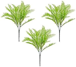 Buy Fourwalls Artificial Plastic Cycas Green Bush for Home, Décor (36 ...