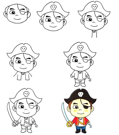52 Sketching ideas in 2025 | pirate drawing easy, pirate face drawing ...