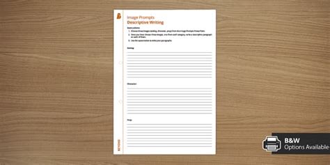 Descriptive Writing Image Prompts Worksheet | Twinkl