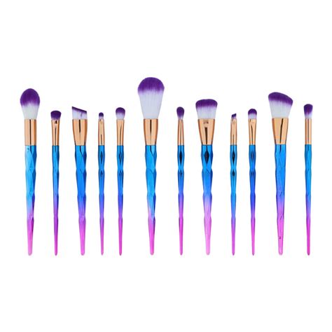 12 in 1 Makeup Art Brush Set With Dual Tone Colour Handle