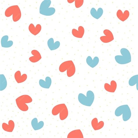 Premium Vector | Pattern with hearts